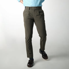 era-won กางเกงขายาว เอวยางยืด รุ่น GOLF FABRIC PANTS (065V9) สี Olive