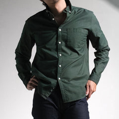 era-won เสื้อเชิ้ต คอปก แขนยาว Oxford Shirt Signature สี Green