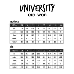 era-won กางเกงสแลคขายาว ทรงเดฟ Super Skinny มียางยืด รุ่น Workday University - R สี Dark Grey