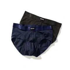 era-won กางเกงในไข่สะอาด Organic cotton Anti-bacteria Underwear Bikini สี (Navy/Black)