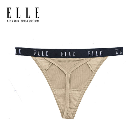 ELLE lingerie กางเกงชั้นในรูปแบบ G-String Lowrise - สีเบจ LU8715