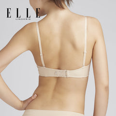 ELLE Lingerie Moulded Bra ยกทรงเกาะอก 1/2คัพ เต้าเรียบเสริมฟองน้ำถอดสายบ่าได้ - LB8534