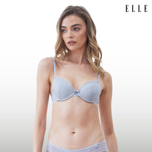 Elle Lingerie Moulded Bra บรามีโครง แต่งลูกไม้ - LB7533