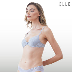 Elle Lingerie Moulded Bra บรามีโครง แต่งลูกไม้ - LB7533