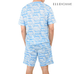 ELLE HOMME INNER | เสื้อคอกลม T-SHIRTS สวมใส่สบาย ระบายอากาศ เนื้อผ้า 100% POLYYESTER | KHR8901W3