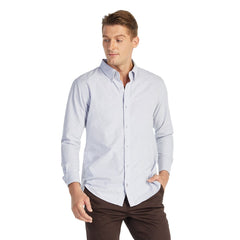 ELLE HOMME | เสื้อเชิ้ตแขนยาว คอปกเชิ้ต ทรง REGULAR สีเทา | W8B675