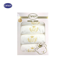 Enfant Gold อองฟองต์ ผ้าอ้อมเด็กแรกเกิด ลายอองฟองต์สีทอง ขนาด 36x36 นิ้ว (แพ็ค 4 ผืน)