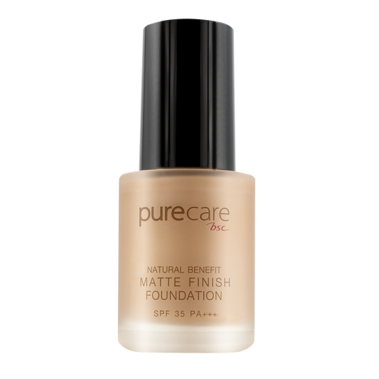 BSC Pure Care (บีเอสซี เพียวแคร์) NATURAL BENEFIT MATTE FINISH FOUNDATION SFP35 PA+++ 30ML