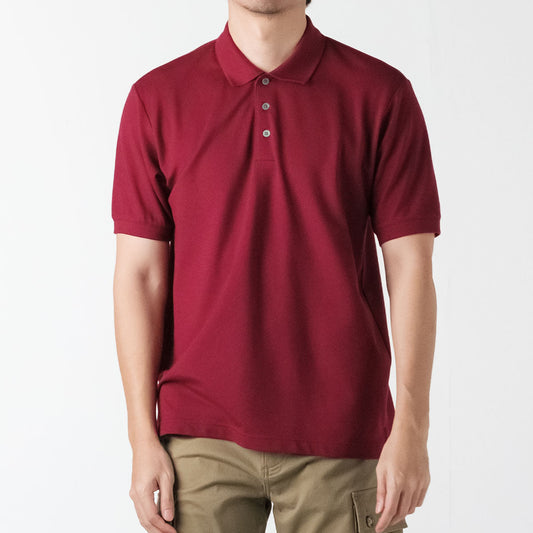 era-won เสื้อโปโลแขนสั้น ทรงสลิม Polo Shirt สี Maroon