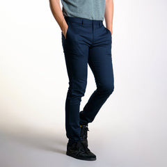 era-won กางเกงสแลคขายาว ทรงเดฟ รุ่น Lightweight Super Skinny สี Navy