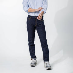 era-won กางเกงยีนส์ DENIM SLIM สี Blue Japan (ผ้าหนัก 11 Oz ยีนส์ดิบ)