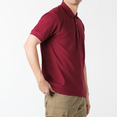 era-won เสื้อโปโลแขนสั้น ทรงสลิม Polo Shirt สี Maroon