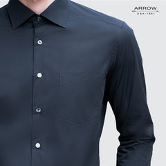 ARROW เสื้อเชิ้ต แอนตี้แบคทีเรีย แขนยาว ทรง SMART FIT สีดำ MACM714S3BSBL