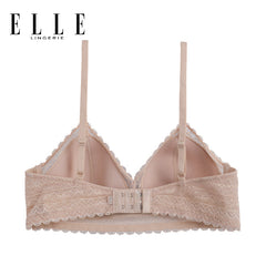 ELLE lingerie Paddedbra ยกทรงรูปแบบไร้โครงผ้าลูกไม้ (Retro Lace) LB6735