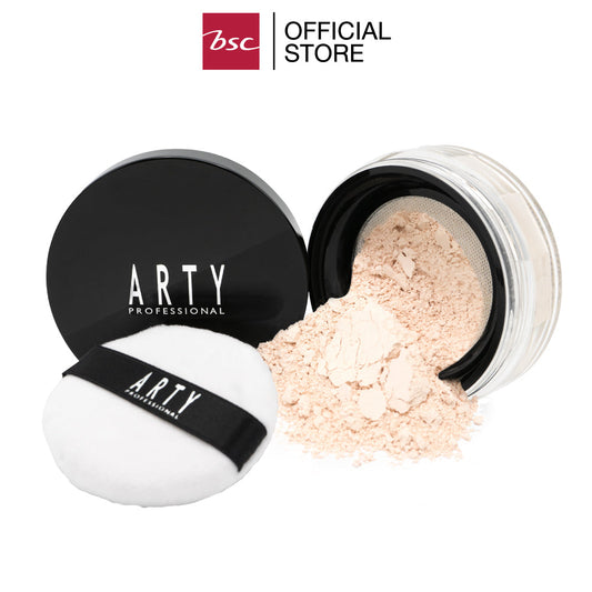 ARTY PROFESSIONAL LOOSE SETTING POWDER GLOW อาร์ทตี้ โปรเฟสชั่นแนล ลูส เซตติ้ง พาวเดอร์ โกลว์ แป้งฝุ่นเนื้อเนียนละเอียดที่จะมอบผิวเนียนสวยให้ใบหน้า