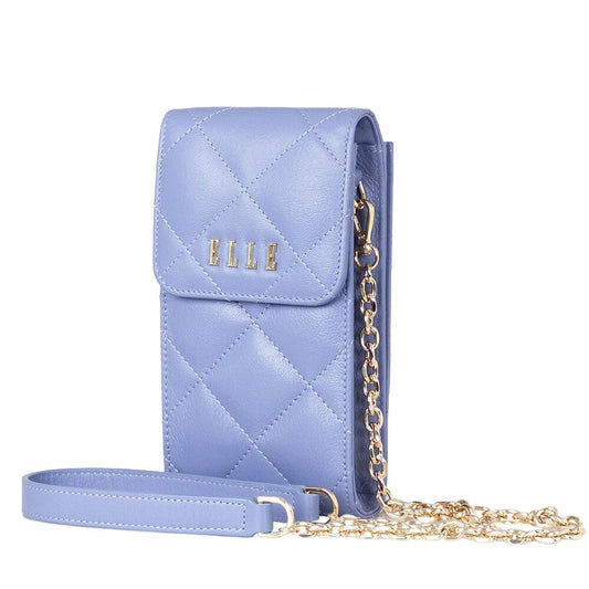 ELLE BAG I กระเป๋าถือ ELLE QUITING PHONE BAG กระเป๋าสะพาย Phone Bag คิ๊วติ่ง หนังวัวแท้ (Cross body) I EWW164