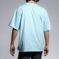 era-won เสื้อยืด Oversize T-Shirt สี Light Blue (คอชั้นเดียว)