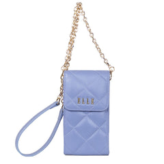 ELLE BAG I กระเป๋าถือ ELLE QUITING PHONE BAG กระเป๋าสะพาย Phone Bag คิ๊วติ่ง หนังวัวแท้ (Cross body) I EWW164