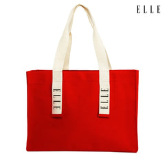 ELLE HOMME BAG กระเป๋าช้อปปิ้งผ้าแคนวาส มีช่องแบ่งใส่ของติดแป๊ะแม่เหล็ก