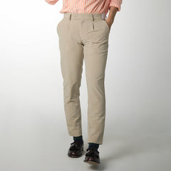 era-won กางเกงขายาว เอวยางยืด รุ่น GOLF FABRIC PANTS (065V9) สี Beige