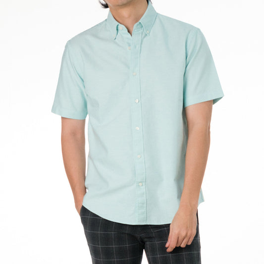 era-won เสื้อเชิ้ต รุ่น Oxford Short-Sleeved Shirt Wisdom สี GREEN LONDON