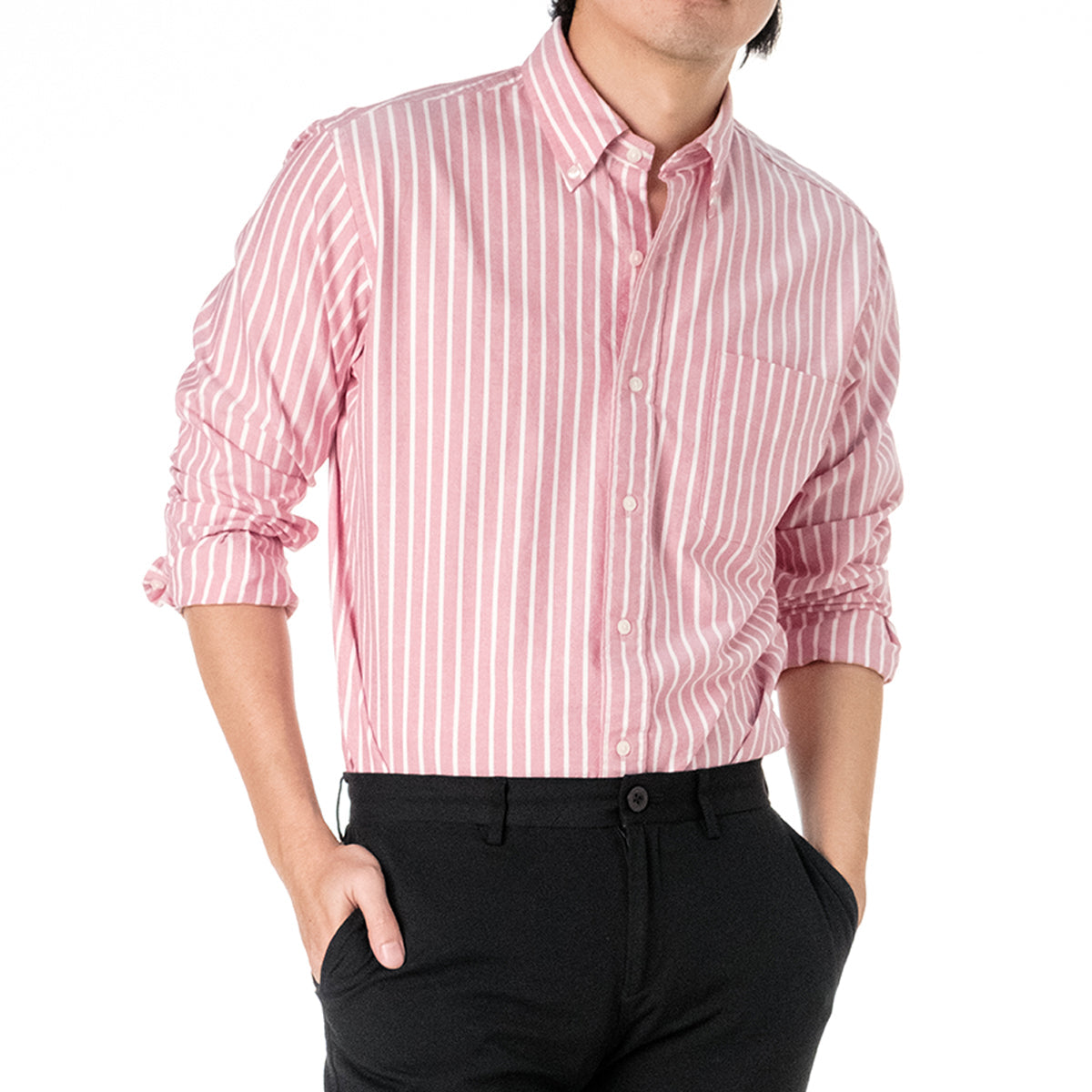 era-won เสื้อเชิ้ต รุ่น Oxford shirt Mercerizing สี Native Red