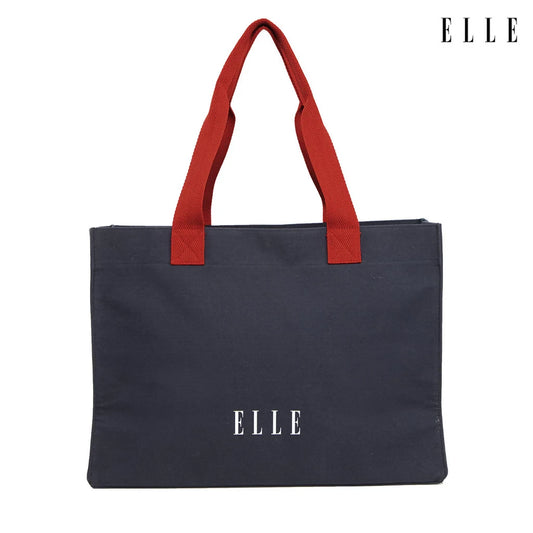 ELLE HOMME BAG กระเป๋าช้อปปิ้งผ้าแคนวาส มีช่องแบ่งใส่ของติดแป๊ะแม่เหล็ก