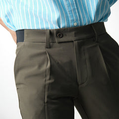 era-won กางเกงขายาว เอวยางยืด รุ่น GOLF FABRIC PANTS (065V9) สี Olive