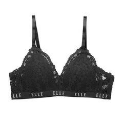 ELLE Lingerie Padded bra ยกทรงรูปแบบไม่มีโครงตกแต่งลูกไม้ - LB6719