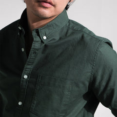 era-won เสื้อเชิ้ต คอปก แขนยาว Oxford Shirt Signature สี Green