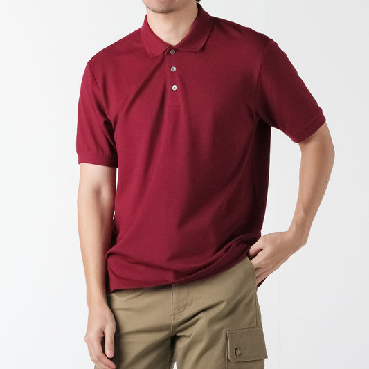 era-won เสื้อโปโลแขนสั้น ทรงสลิม Polo Shirt สี Maroon