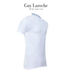 Guy Laroche เสื้อ T-Shirt ผ้า 100% Cotton คอกลมเนื้อแน่นนุ่มสบาย รุ่น(JVU2401R4)