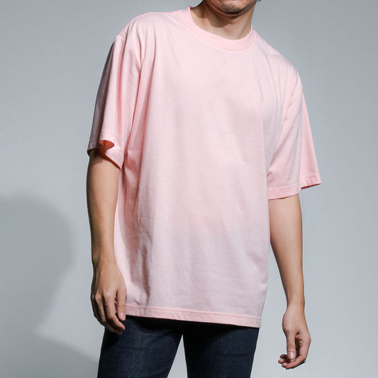 era-won เสื้อยืด Oversize T-Shirt สี Light Pink (คอชั้นเดียว)