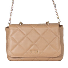 ELLE BAG I กระเป๋าถือ ELLE QUITING HANDBAG รุ่นกระเป๋าสะพายคิ๊วติ่ง หนังวัวแท้ (Shoulder bag) I EWH163