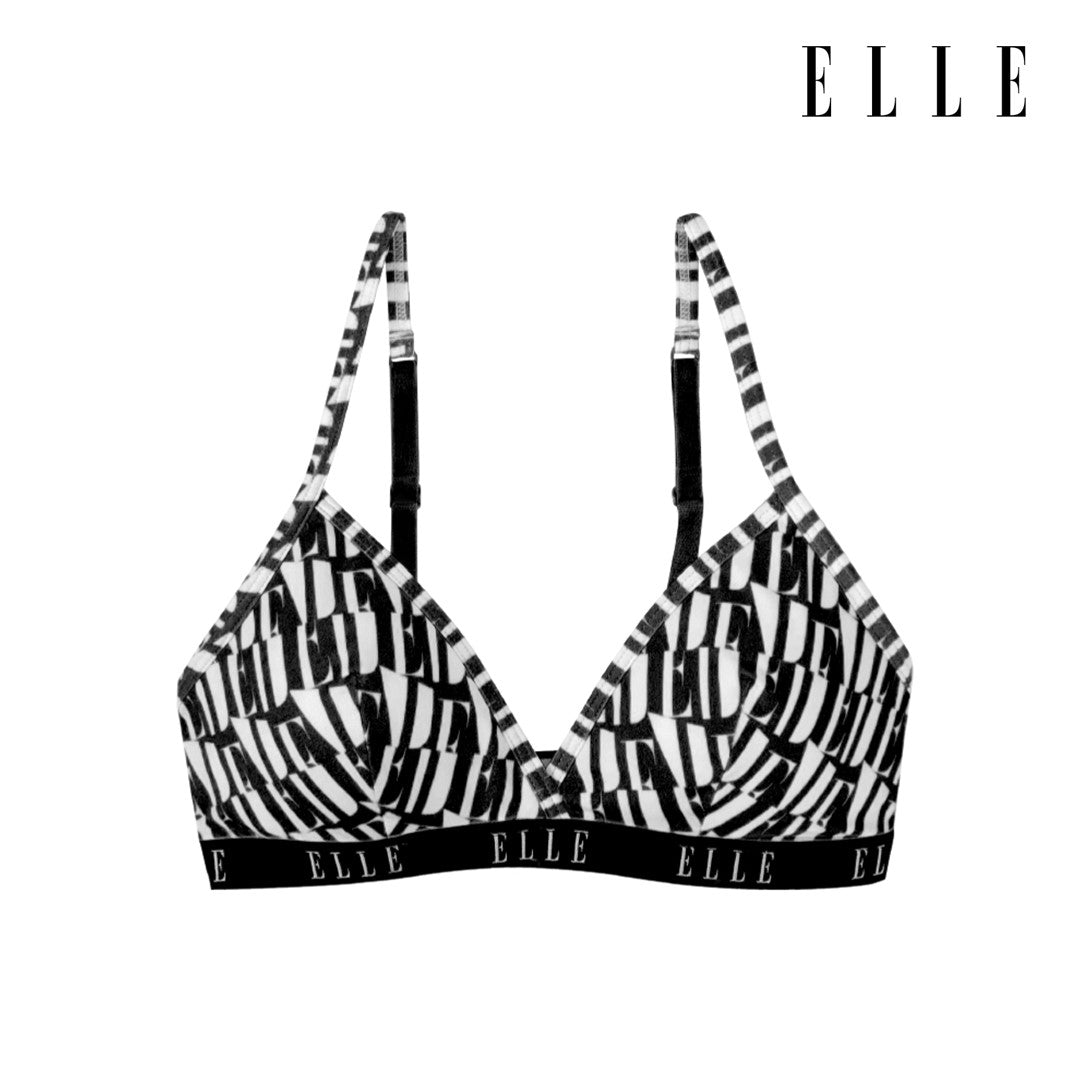 ELLE LINGERIE | ชุดชั้นใน สไตล์SPORT LOOK คอลเลคชั่นลายพิมพ์ โลโก้กราฟฟิค เนื้อผ้าMicro Fiber | LB4725