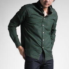 era-won เสื้อเชิ้ต คอปก แขนยาว Oxford Shirt Signature สี Green