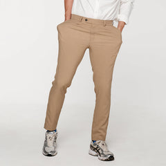 era-won กางเกงขายาว ทรง Cropped pants รุ่น Luxury details สี Beige