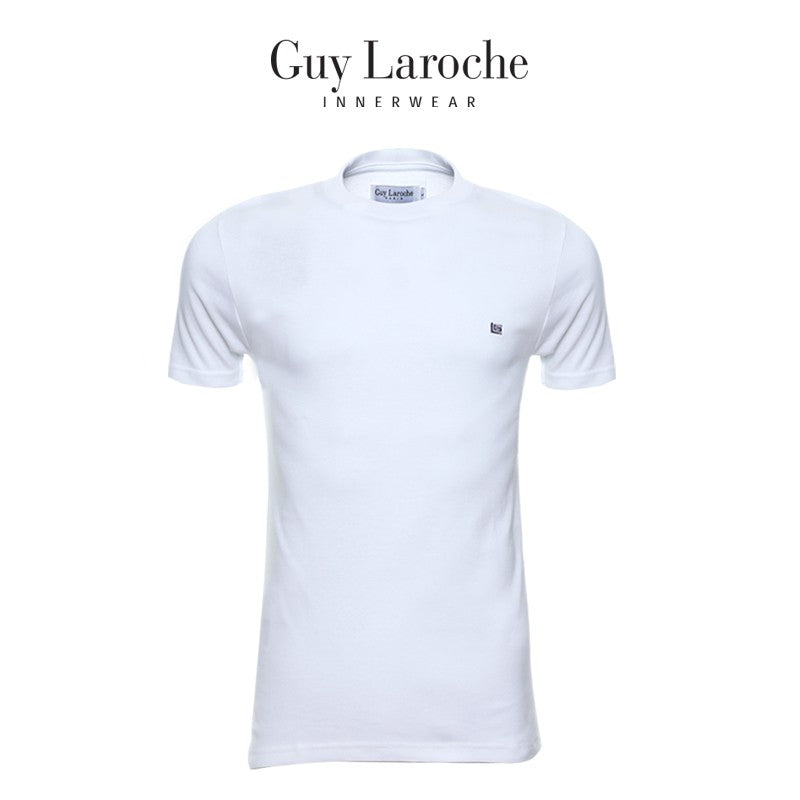 Guy Laroche เสื้อ T-Shirt ผ้า 100% Cotton คอกลมเนื้อแน่นนุ่มสบาย รุ่น(JVU2401R4)