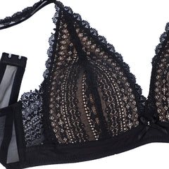 BSC Lingerie ชุดชั้นในลูกไม้เซ๊กซี่ รูปแบบ Wireless Bra แบบเต้าทรงสามเหลี่ยม - BB3333