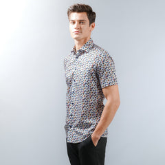 OLYMP LUXOR Shirt เสื้อเชิ้ต พิมพ์ลาย กราฟิกใส่สบาย รีดง่าย