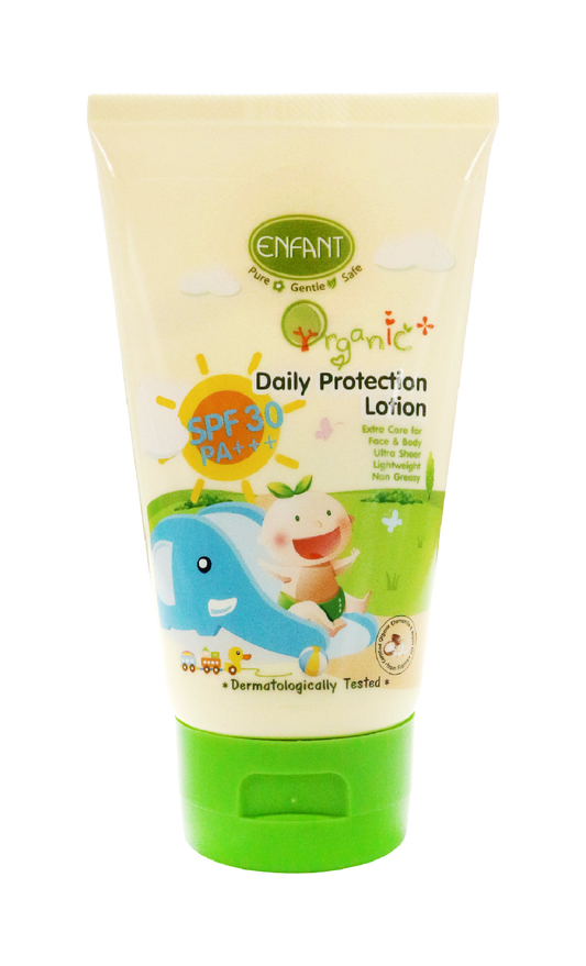 ENFANT (อองฟองต์) Organic Plus Daily Protection Lotion โลชั่นบำรุงผิว สูตรป้องกันแสงแดด SPF 30PA+++ 150 ml.