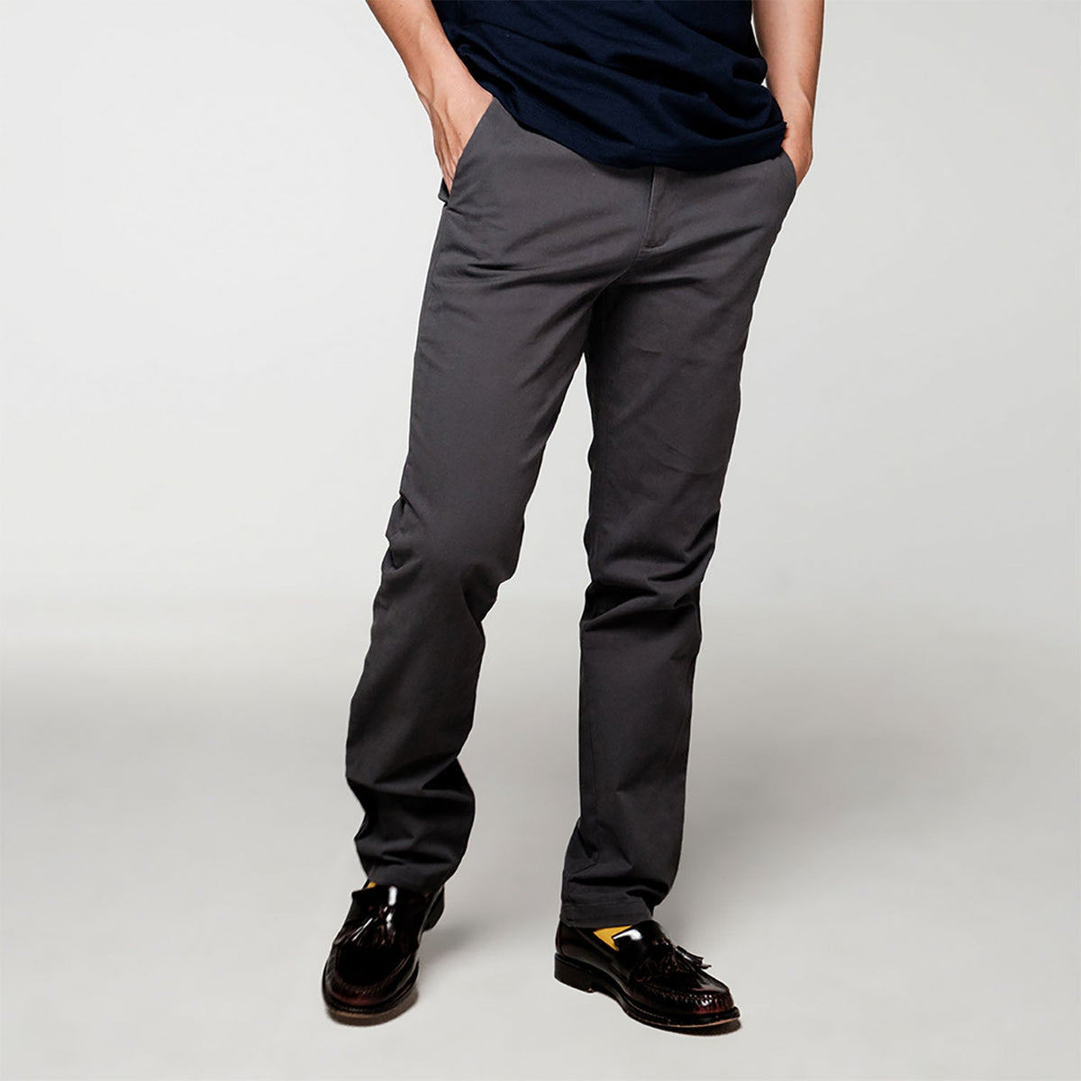 era-won กางเกง รุ่น Chino Skinny (ผ้ายืดได้) สี Grey