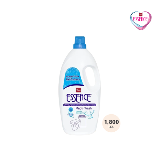 ESSENCE ผลิตภัณฑ์ซักผ้าเอสเซ้นซ์ สำหรับเครื่องซักผ้า 1800 มล. (1 ลัง บรรจุ 6 ขวด)