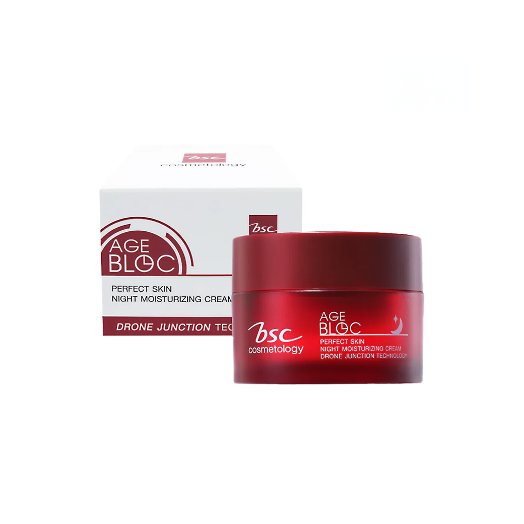 BSC AGE BLOC PERFECT SKIN NIGHT MOISTURIZING CREAM บีเอสซี เอจบล็อก เพอร์เฟ็ก สกิน ไนท์ มอยเจอไรซิ่ง ครีม