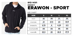 era-won เสื้อฮู้ด Hoody รุ่น Sportwear Zinc สี X-Black