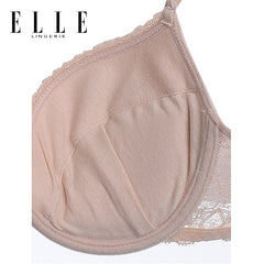 Elle Lingerie Front Hook Bra บราตะขอหน้า แต่งพลีทและผ้าลูกไม้ - LB7540