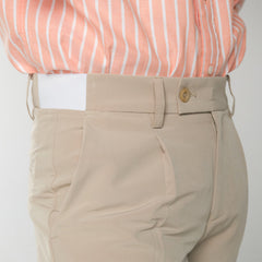 era-won กางเกงขายาว เอวยางยืด รุ่น GOLF FABRIC PANTS (065V9) สี Beige