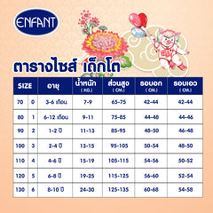 Enfant (อองฟองต์) ชุดเสื้อแขนสั้นระบาย + กางเกงทรงบอลลูนลายดอกโบตั๋น คอลเลกชั่น Festive ต้อนรีบปีมังกรทอง สำหรับเด็กอายุ 6 เดือน - 8 ปี สีแดง