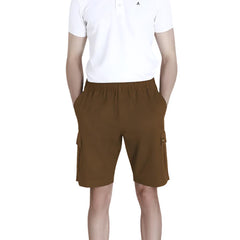 ARROW CARGO SHORT PANTS กางเกงขาสั้นคาร์โก้เอวยางยืด เซ็ท 3 ตัว สีกรม, กากี, น้ำตาล สุดคุ้ม MHCC2B9