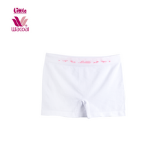 Little Wacoal (ลิตเติ้ล วาโก้) กางเกง Boxer เด็กผู้หญิง รุ่น Seamless สำหรับเด็กอายุ 4-12 ปี ไซซ์ S-XL แพ็ค 2 ตัว สีขาว